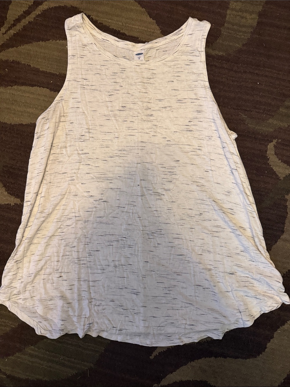 Old Navy Light Cream Heathered Tank Top